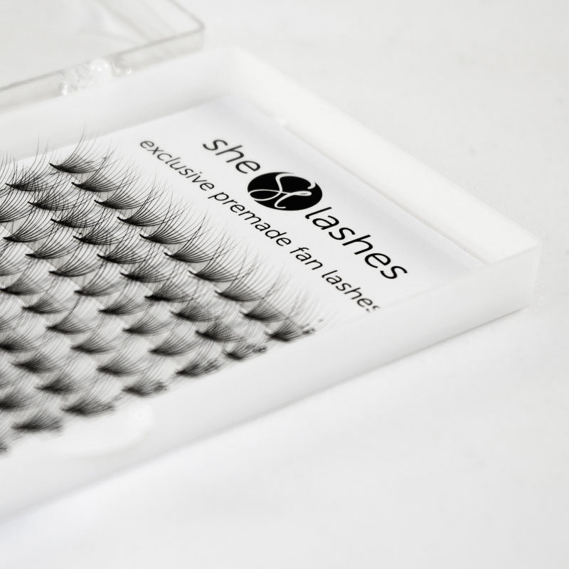 Wachlarzyki rzęs, gotowe kępki do makijażu okolicznościowego 0,07 C-MIX 10D