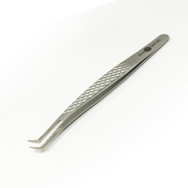 Pęseta SheLashes Stella S-27 – do metod objętościowych